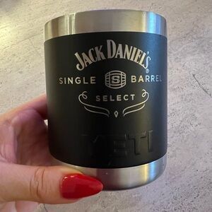 YETI Rambler Lowball Jack Daniel’s Single Barrel Select Custom Laser Black 10oz